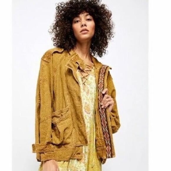 NWT Free People Jade Safari Bomber Jacket size XS - Picture 1 of 8